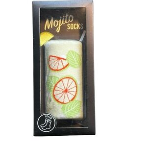 NWT Mojito Socks with Citrus and Leaf Design